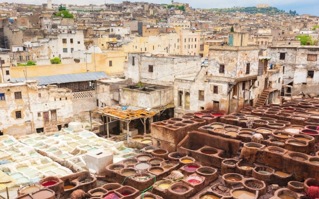 Fes leather tanneries