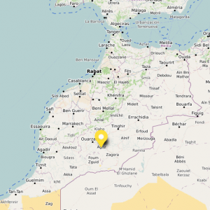 Map Agdz Morocco