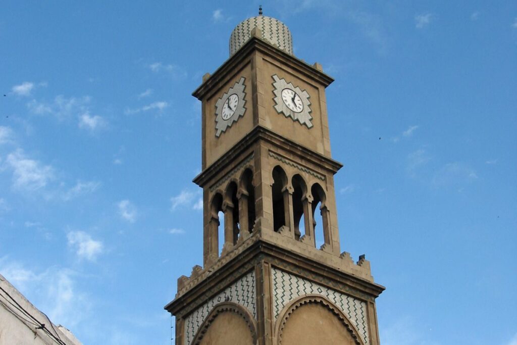 Clock tower in Old Medina Casablanca