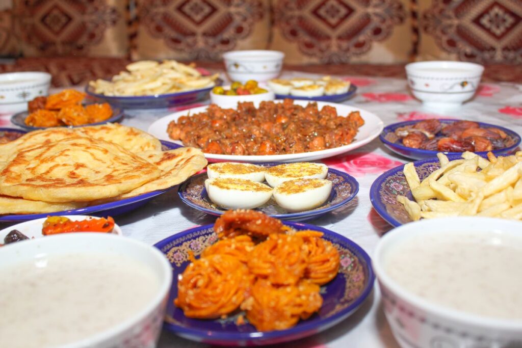 Ramadan table in morocco