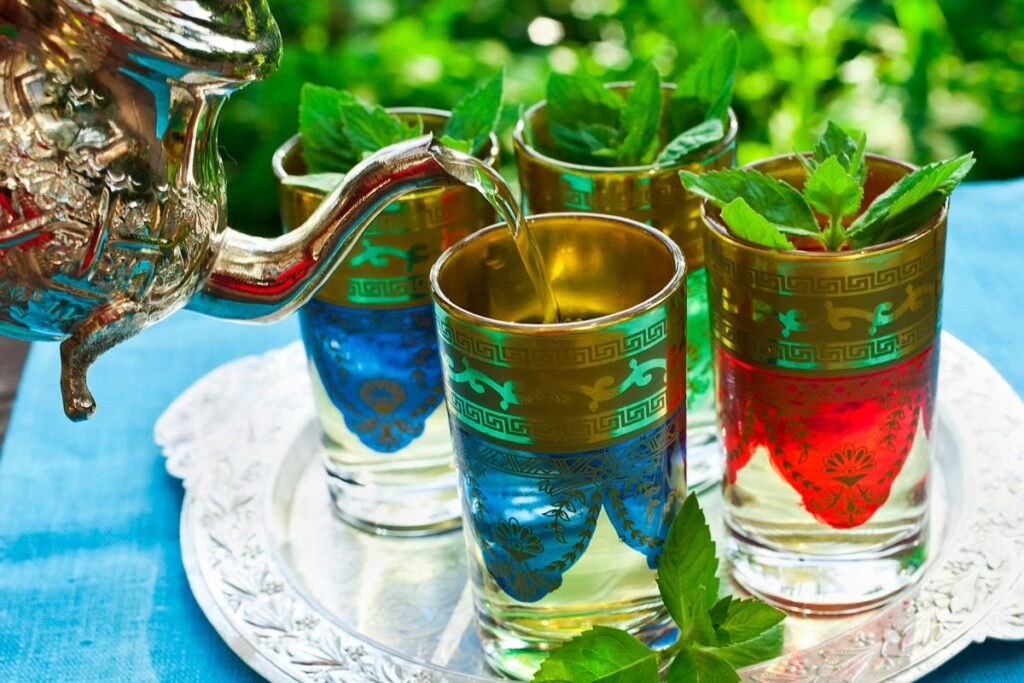 Traditional mint tea