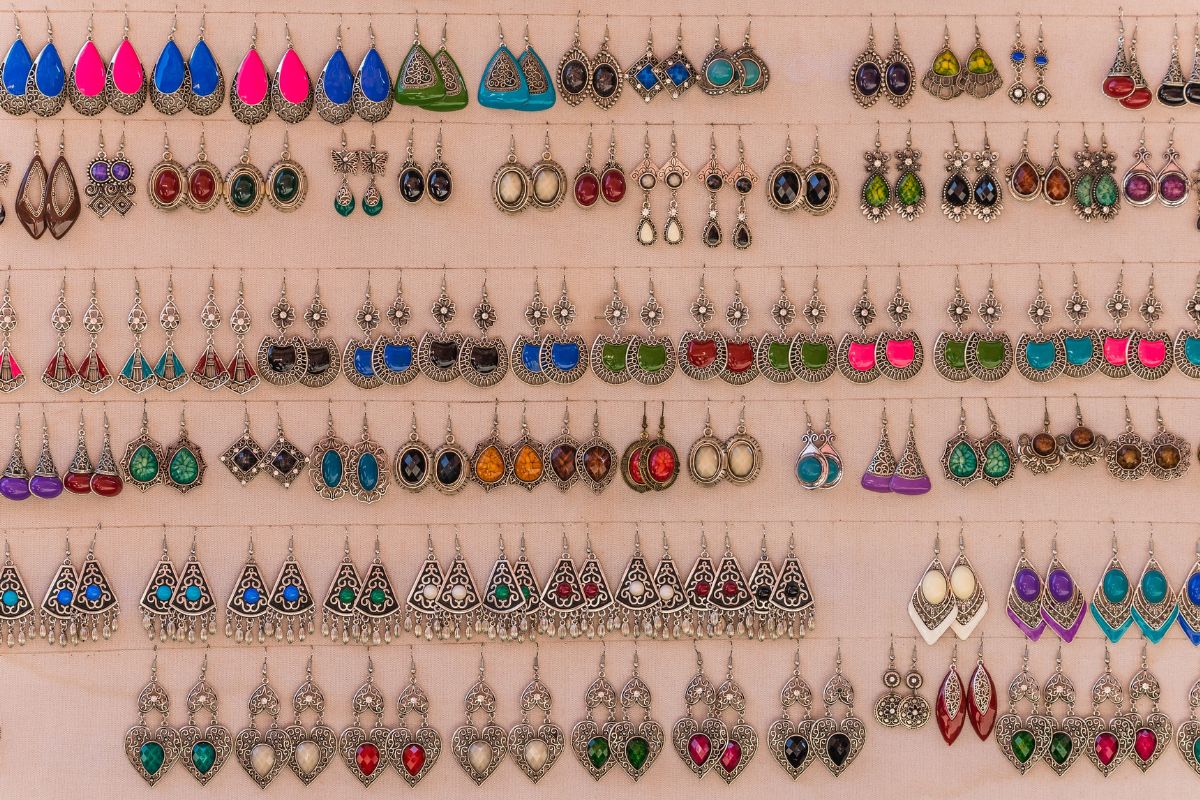 Variety of moroccan earrings