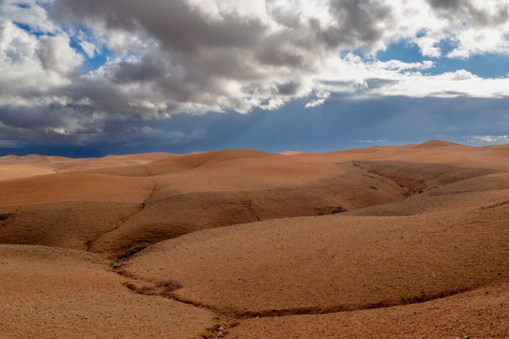 Agafay desert in Marrakech Morocco